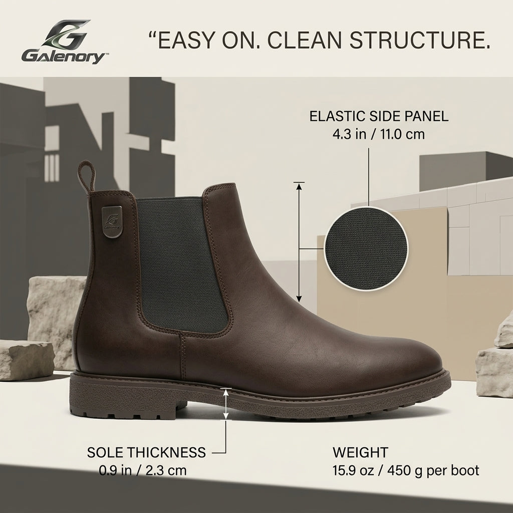 Galenory™ ClassicStep Chelsea Boots – Timeless Ankle Boots for Casual Style, Everyday Wear & Modern Comfort