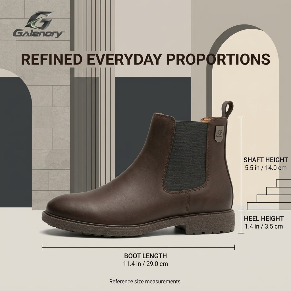 Galenory™ ClassicStep Chelsea Boots – Timeless Ankle Boots for Casual Style, Everyday Wear & Modern Comfort
