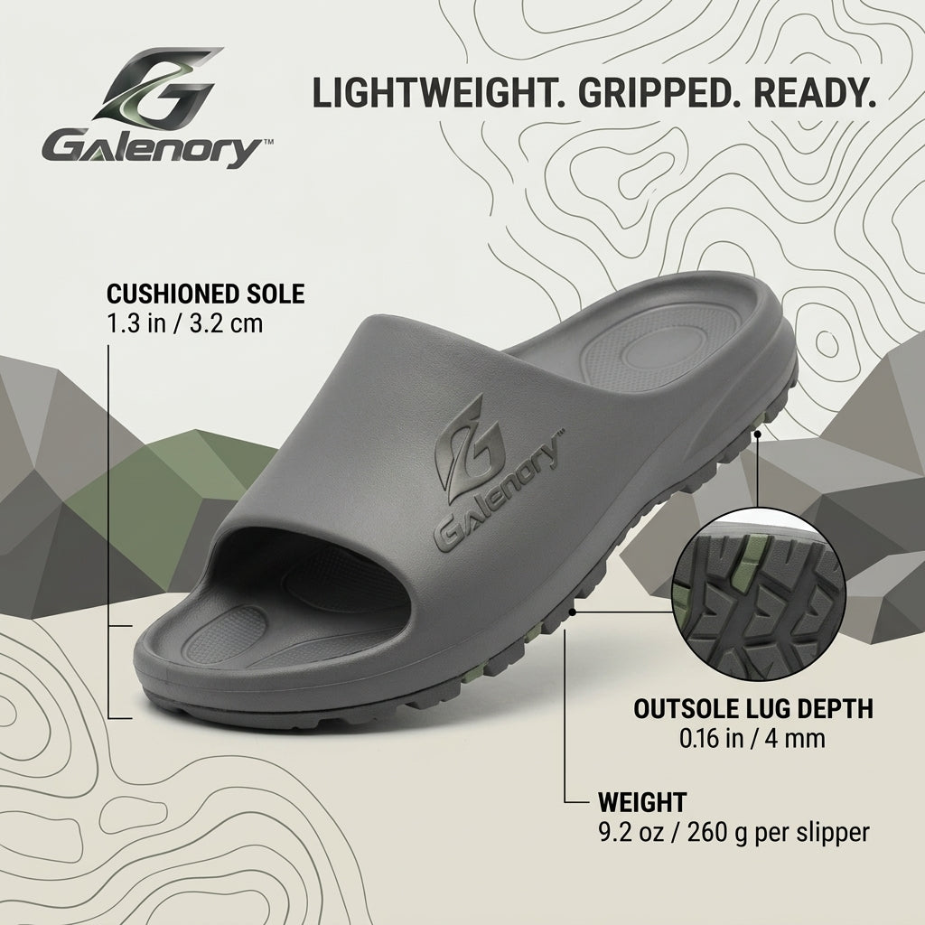 Galenory™ TrailSlide Outdoor Sandals – Lightweight Sport Slides for Beach, Hiking Paths, Travel & Everyday Outdoor Comfort