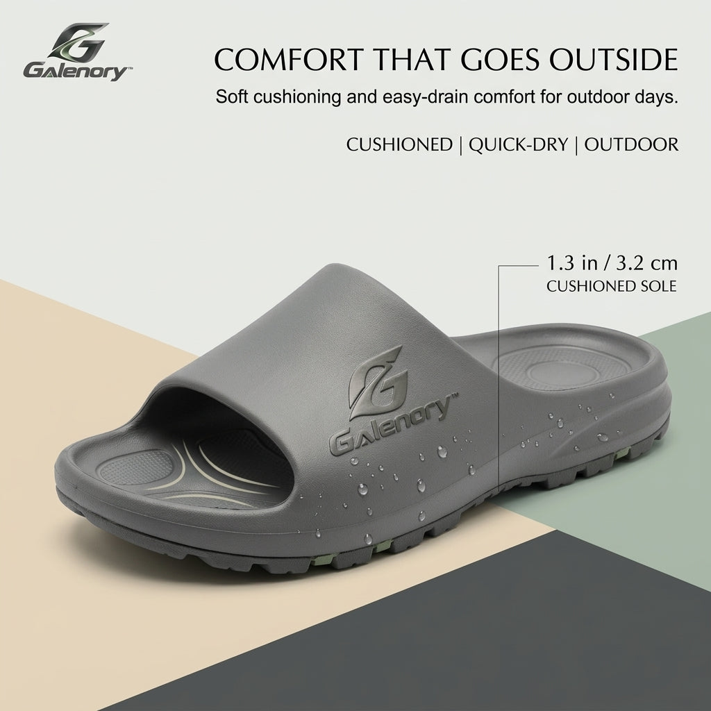 Galenory™ TrailSlide Outdoor Sandals – Lightweight Sport Slides for Beach, Hiking Paths, Travel & Everyday Outdoor Comfort