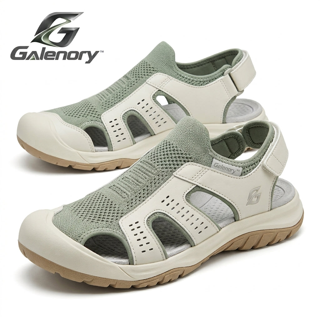 Galenory™ BreezeGuard Closed-Toe Sandals – Lightweight Summer Walking Shoes for Travel, Outdoor Activities & Everyday Comfort