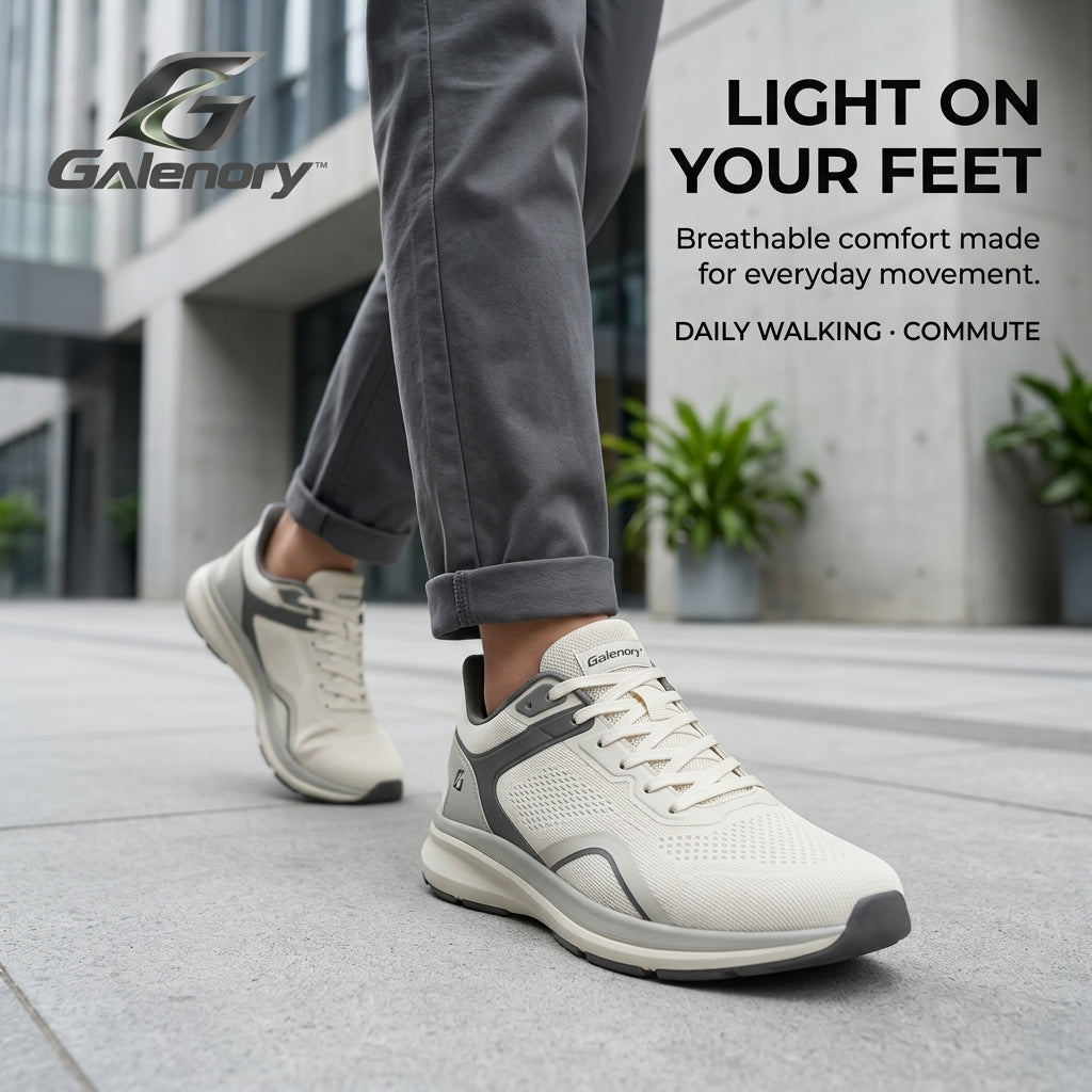 Galenory™ AirFlow Walk Sneakers – Lightweight Breathable Mesh Walking Shoes for Daily Comfort, Travel & Active Lifestyles