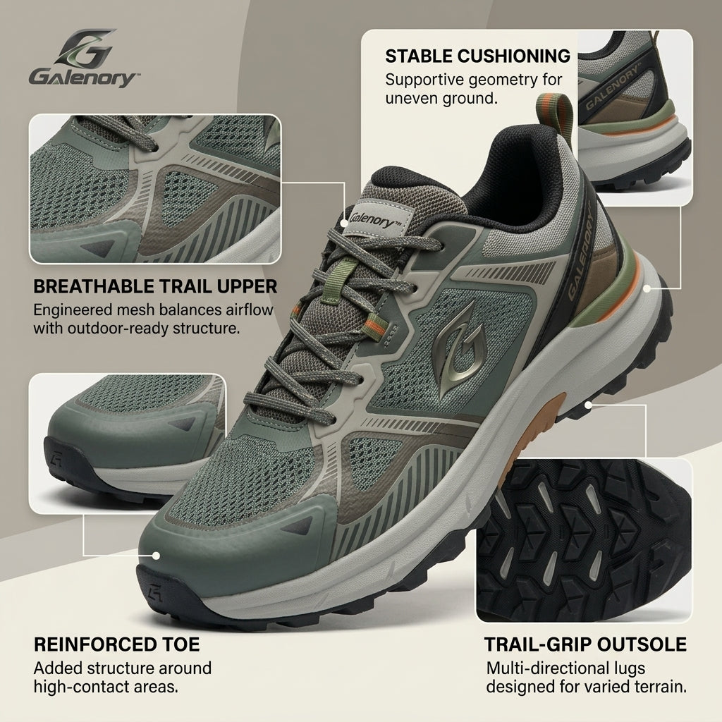 Galenory™ TrailForce Outdoor Shoes – Durable Off-Road Hiking Sneakers for Outdoor Adventures, Walking & Everyday Exploration