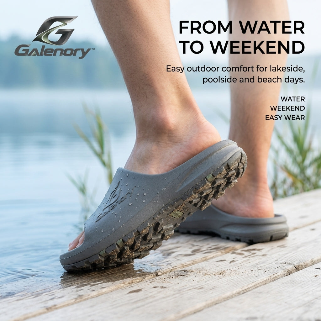 Galenory™ TrailSlide Outdoor Sandals – Lightweight Sport Slides for Beach, Hiking Paths, Travel & Everyday Outdoor Comfort