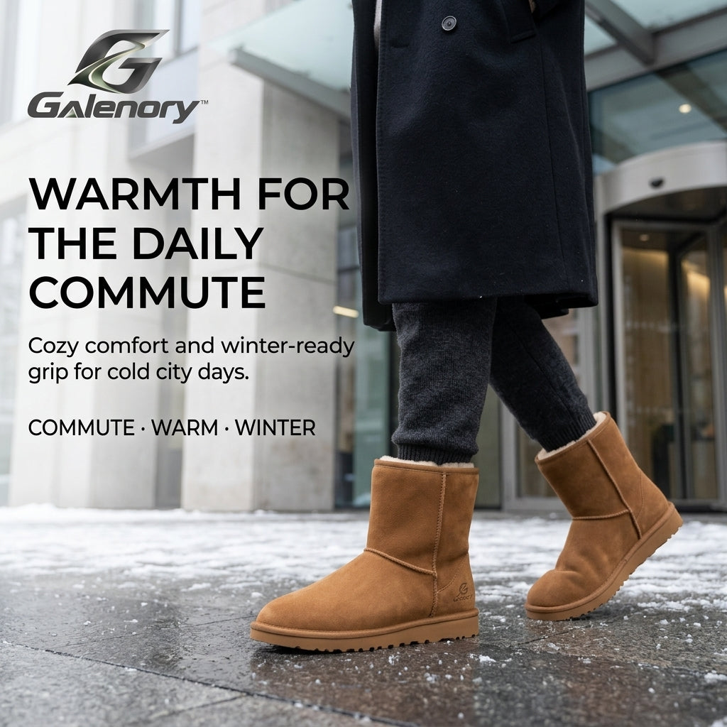 Galenory™ FrostGuard Winter Boots – Warm Lined Snow Boots for Cold Weather, Outdoor Walking & Everyday Winter Comfort