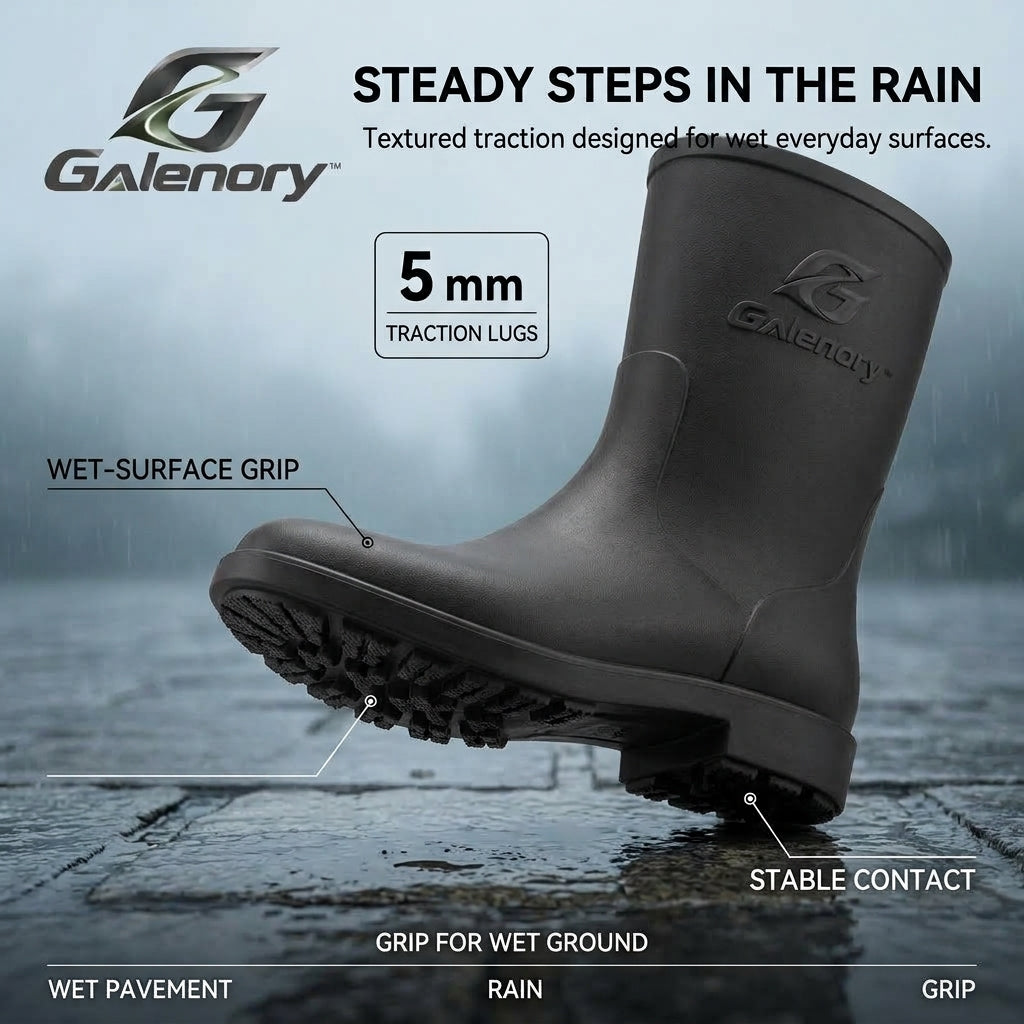 Galenory™ RainShield Waterproof Boots – Durable Rain Shoes for Wet Weather, Outdoor Activities, Gardening & Everyday Protection