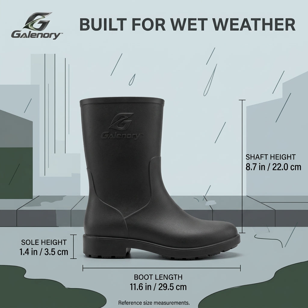 Galenory™ RainShield Waterproof Boots – Durable Rain Shoes for Wet Weather, Outdoor Activities, Gardening & Everyday Protection