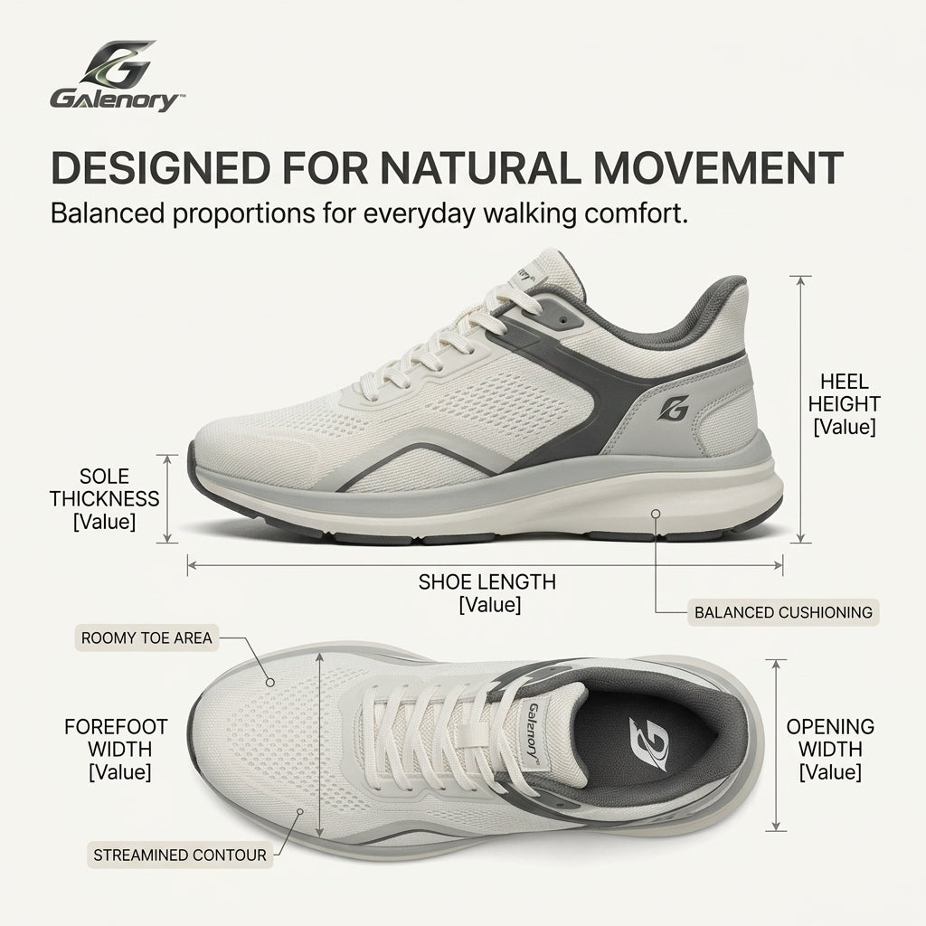 Galenory™ AirFlow Walk Sneakers – Lightweight Breathable Mesh Walking Shoes for Daily Comfort, Travel & Active Lifestyles