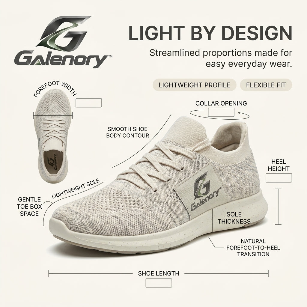 Galenory™ KnitEase Casual Sneakers – Lightweight Knit Walking Shoes for Everyday Comfort, Travel & Modern Lifestyle