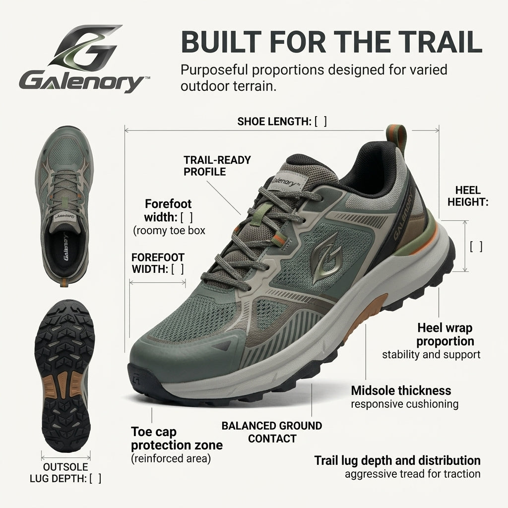 Galenory™ TrailForce Outdoor Shoes – Durable Off-Road Hiking Sneakers for Outdoor Adventures, Walking & Everyday Exploration