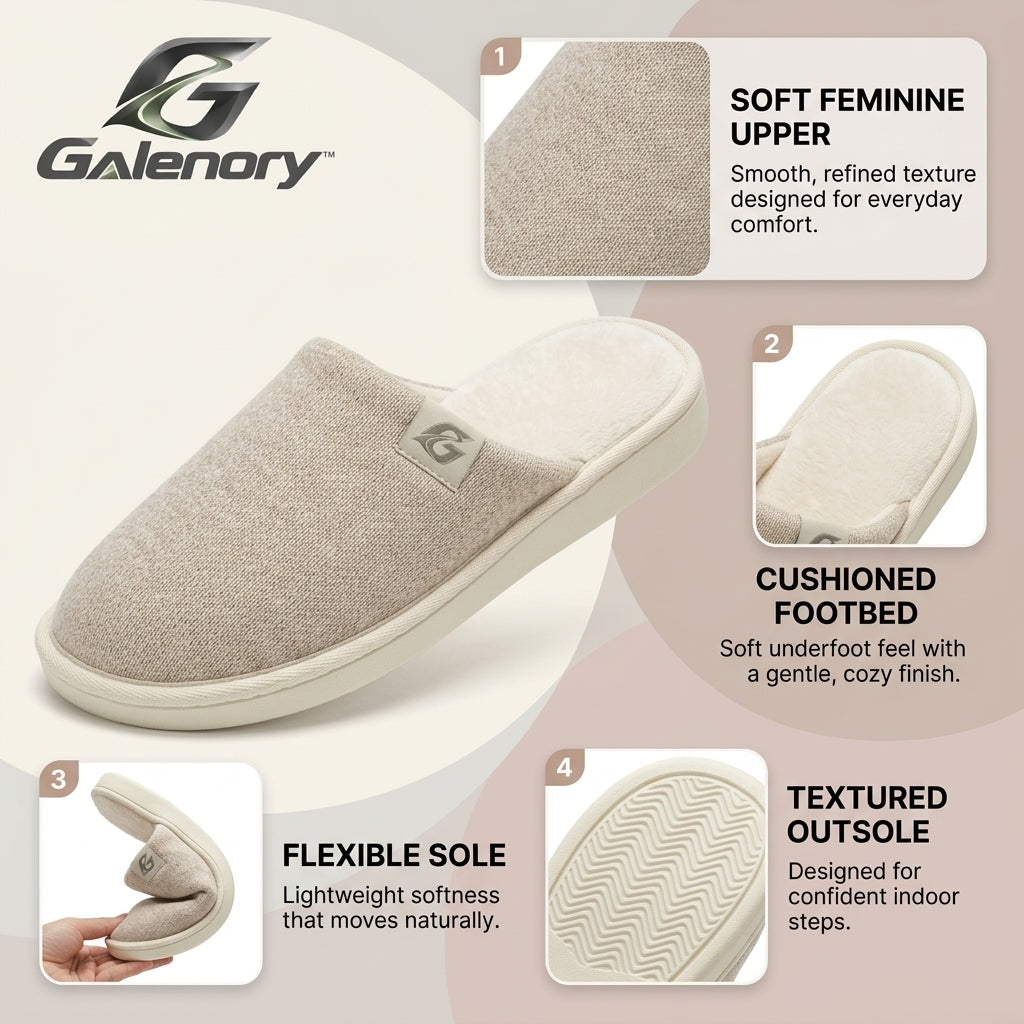 Galenory™ CloudStep Soft Sole Slippers – Lightweight Comfort House Shoes for Home, Relaxation, Travel & Everyday Wear