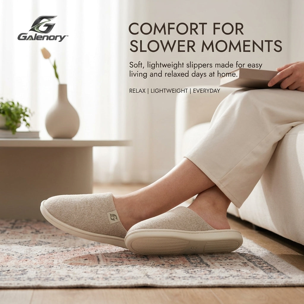 Galenory™ CloudStep Soft Sole Slippers – Lightweight Comfort House Shoes for Home, Relaxation, Travel & Everyday Wear